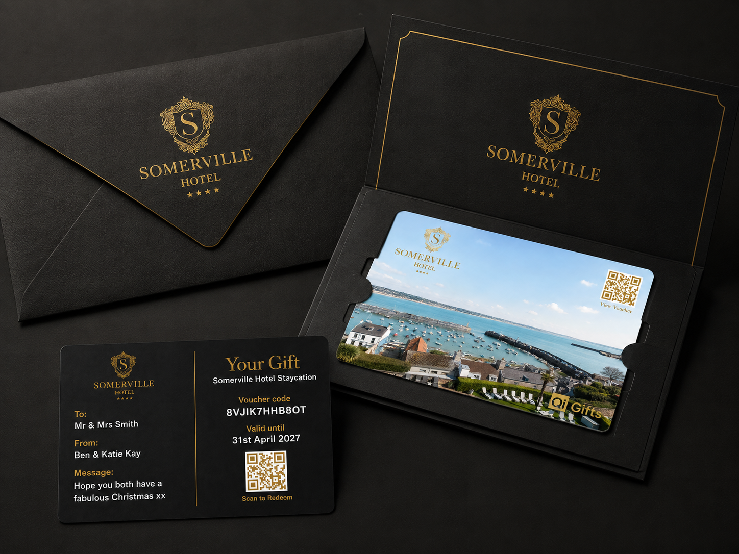 Premium physical gift card presentation