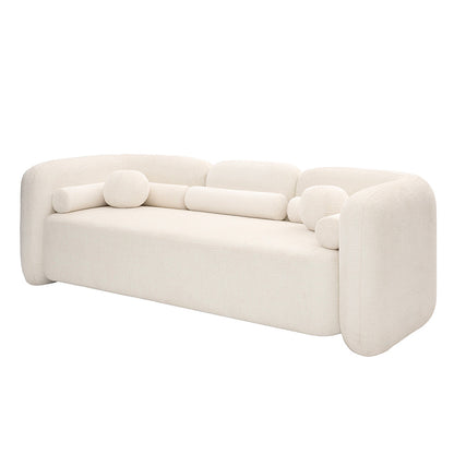 Munich Three Seat Sofa – Ivory Chenille