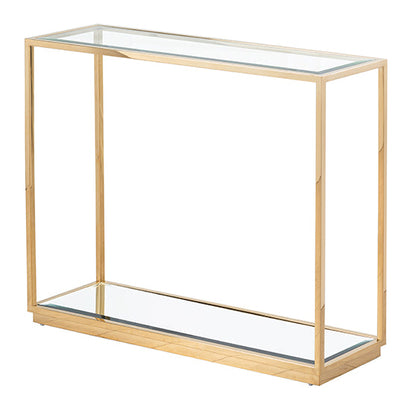 Rippon Brass Rectangular Console Table