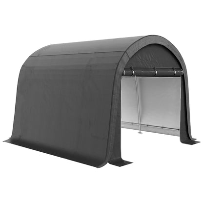 3 x 3(m) Garden Storage Tent, Heavy Duty Outdoor Shed, Grey