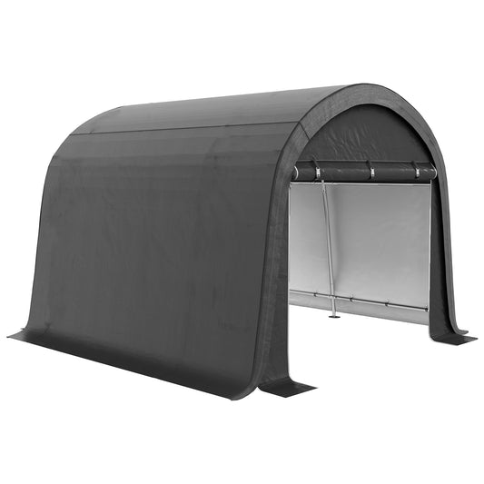 3 x 3(m) Garden Storage Tent, Heavy Duty Outdoor Shed, Grey