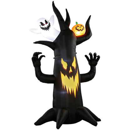 8 FT Halloween Inflatable Spooky Tree with Built-in LED Lights