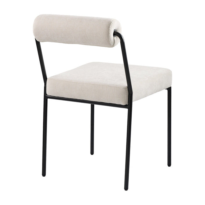 Set of 2 Nosta dining chairs - Light Taupe