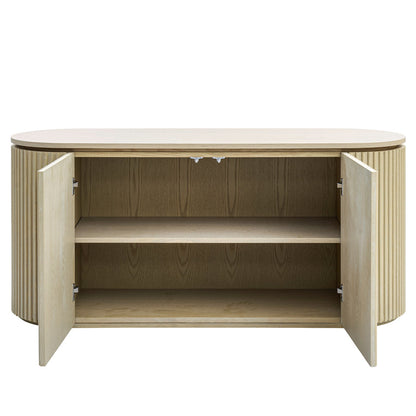 Ophelia Washed Grey Oak Sideboard Table