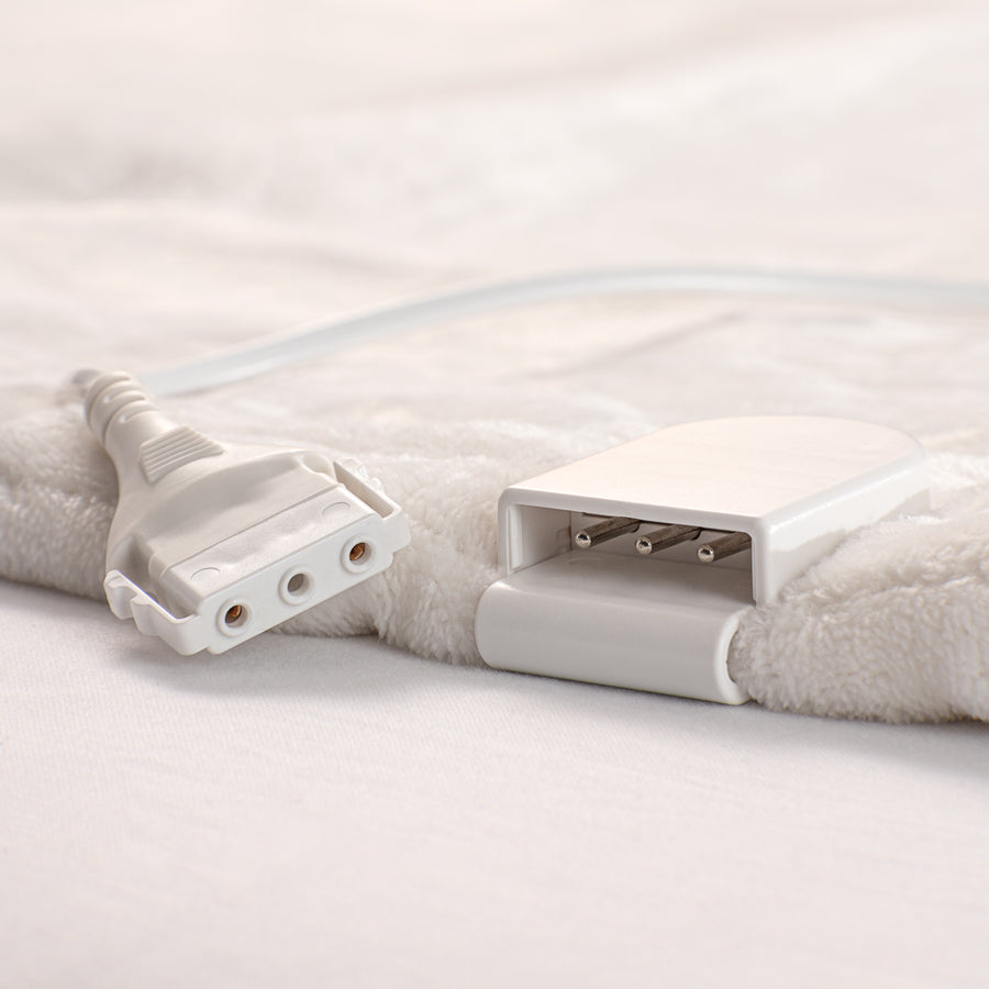 Ivory Heated Blanket