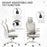 Mesh Office Chair with Headrest, 4D Lumbar Support, Flip-up Arm