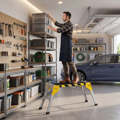 Work Bench, Foldable Garage Table, Aluminium Alloy, 150 kg