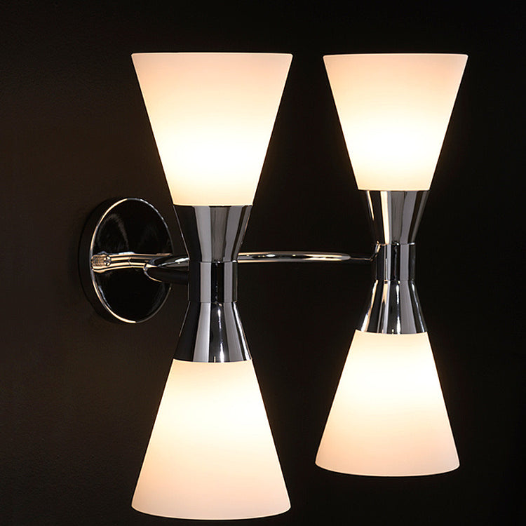 Camille Double Wall Light Chrome