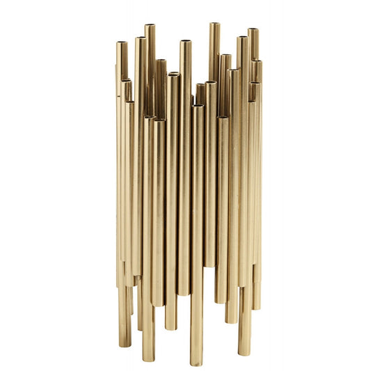 Brass Pipe Candle Holder
