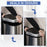 Stainless Steel Sensor Dustbin Automatic Touchless Rubbish Garbage Waste Bin 48L