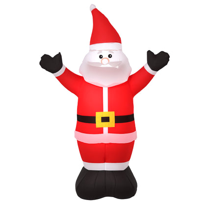 Inflatable 4ft Tall Santa Claus Xmas Decoration Airblown Welcoming Light