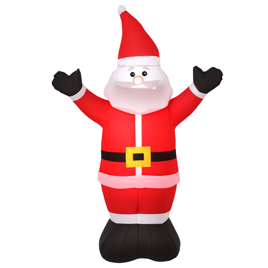 Inflatable 4ft Tall Santa Claus Xmas Decoration Airblown Welcoming Light