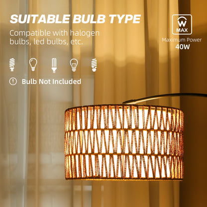 Floor Lamp for Living Room, Standing Lamp with Foot Switch, Black