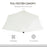 2.7m Balcony Half Parasol 5 Steel Ribs Construction Garden Outdoor Umbrella Cream White