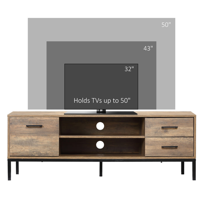 TV Stand for TV up to 50 Inches with Storage Coffee