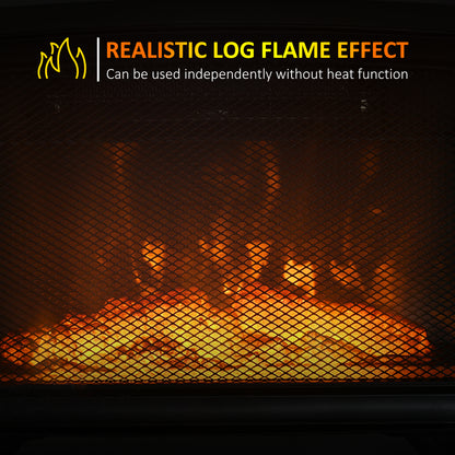 Electric Fireplace Stove, Freestanding or Tabletop, with LED Flame Effect, Overheating Protection, 800W/1600W