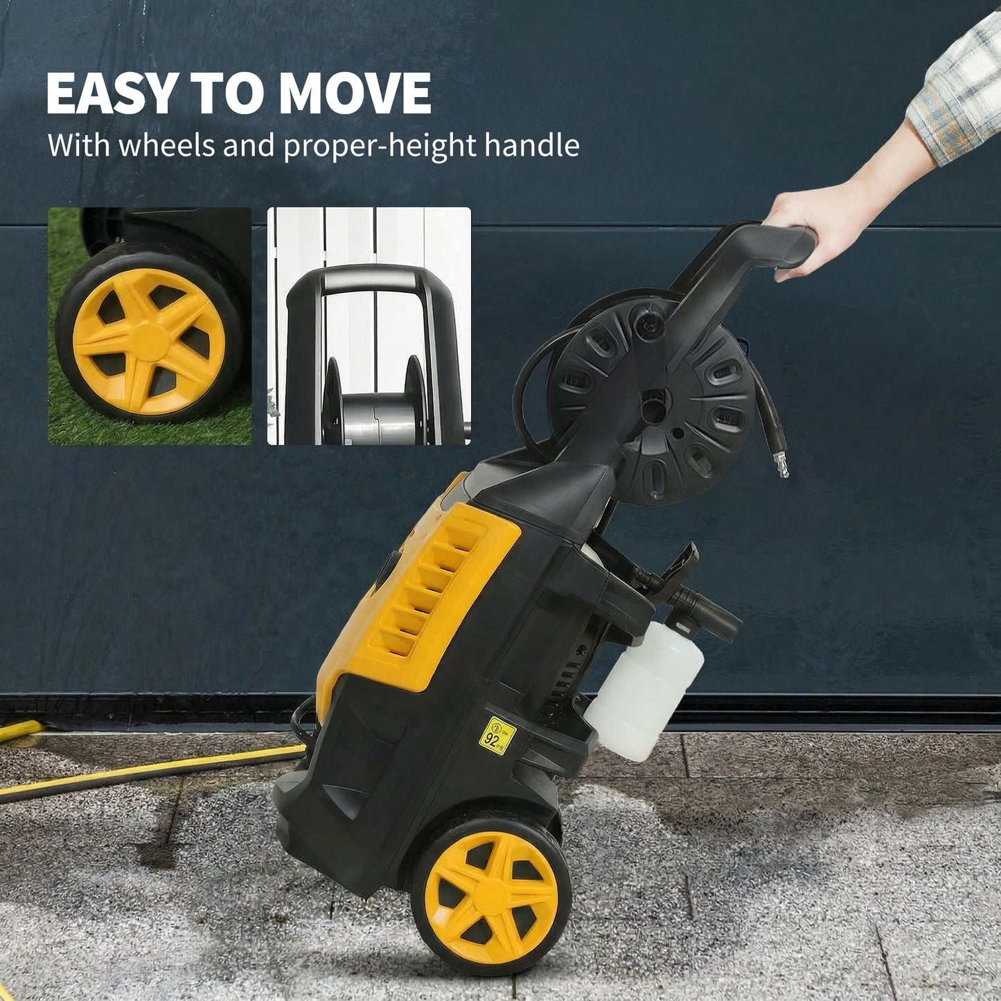 2200W Power Washer 170 Bar Pressure with Adjustable Nozzle