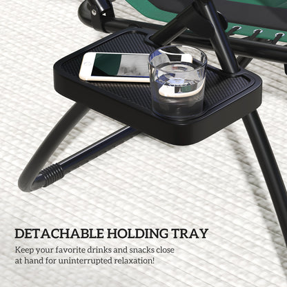 Zero Gravity Lounger Chair, Folding Reclining Chair, Green