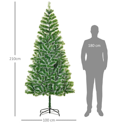 7FT Home Decoration Artificial Christmas Tree Xmas Gift Metal Stand