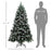 6ft Artificial Pine Christmas Tree with Pinecones, Steel Base