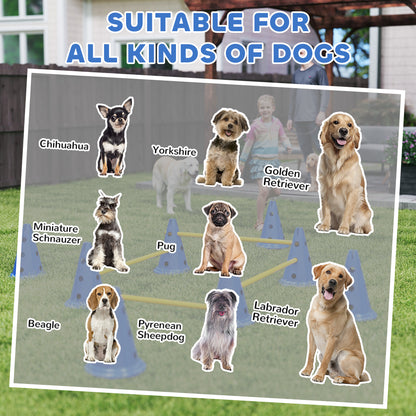 Dog Agility Equipment Set, Four-Piece Adjustable Height Jumping