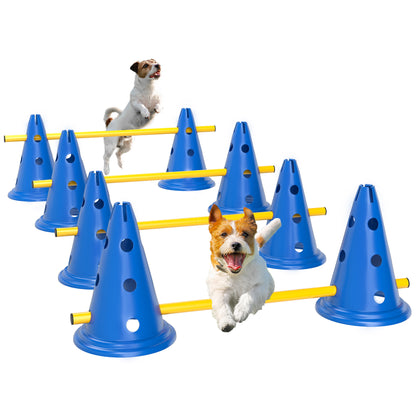Dog Agility Equipment Set, Four-Piece Adjustable Height Jumping