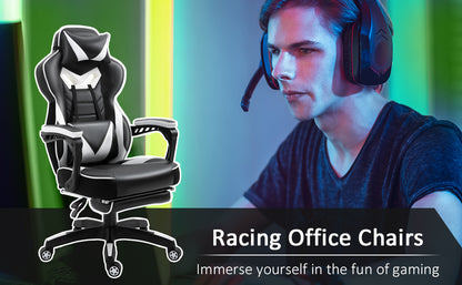 Vinsetto Racing Gaming Chair with Footrest