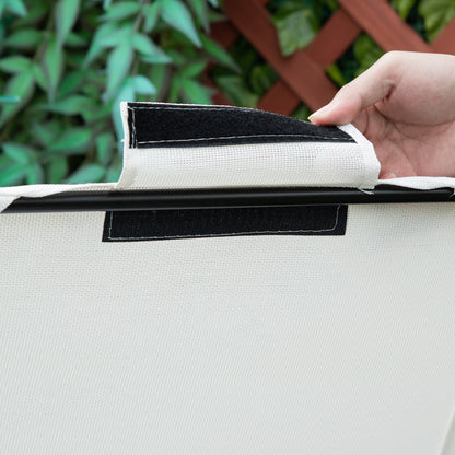 Zero Gravity Chair Adjustable Patio Lounge w/ Cup Holder White