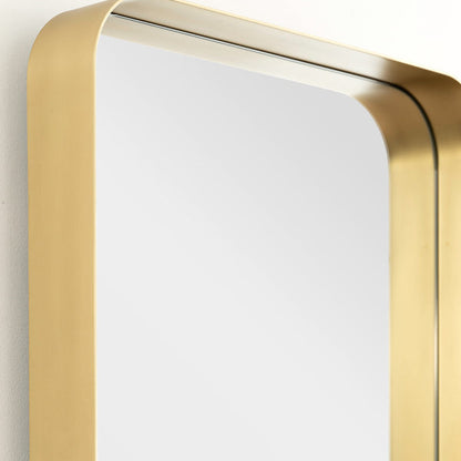 Alana Rectangular Mirror – Brass