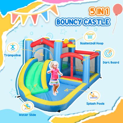 Inflatable Bouncy Castle with 550W Blower, 385 x 290 x 180 cm