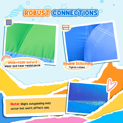 Inflatable Bouncy Castle with 550W Blower, 385 x 290 x 180 cm