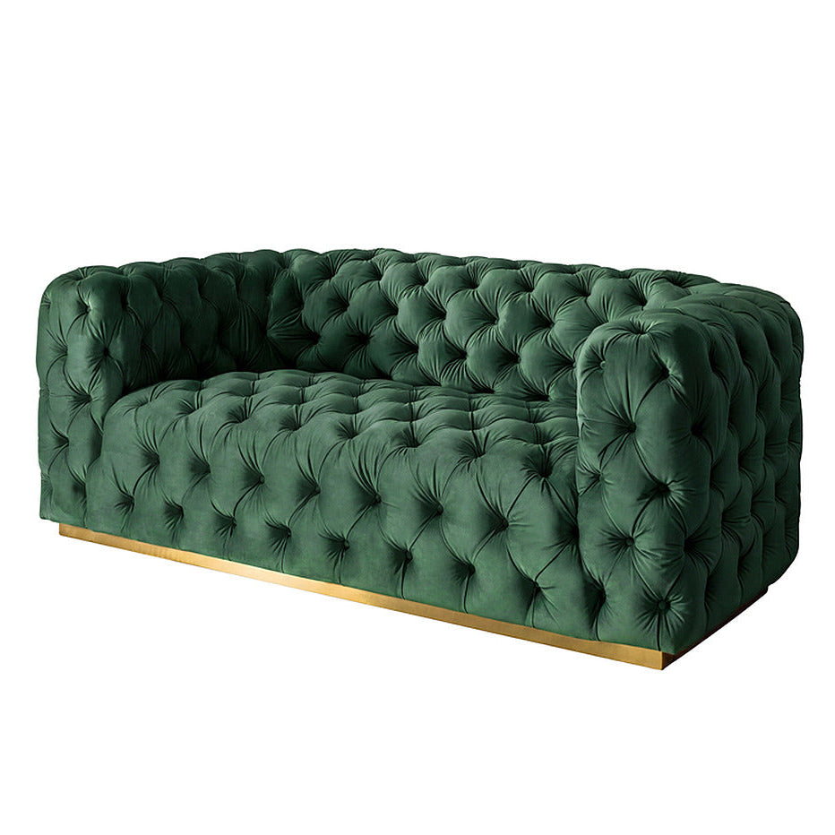 Frankfurt Two Seat Sofa - Bottle Green