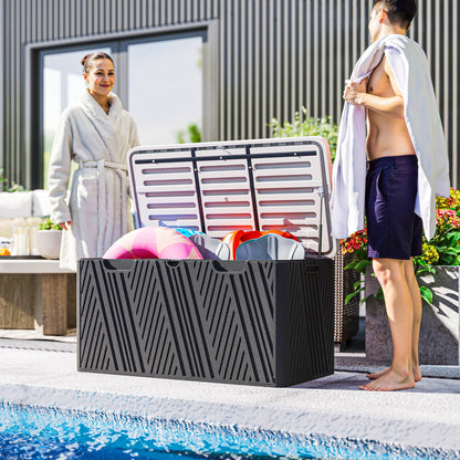 380L Garden Storage Box Waterproof Outdoor Storage Box