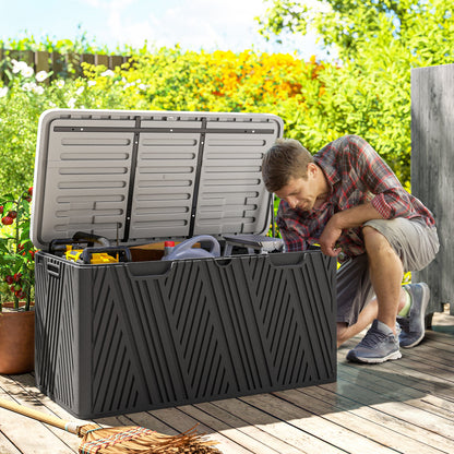 380L Garden Storage Box Waterproof Outdoor Storage Box