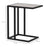 C Shape Side Table w/ Marble-Effect Top, Grey