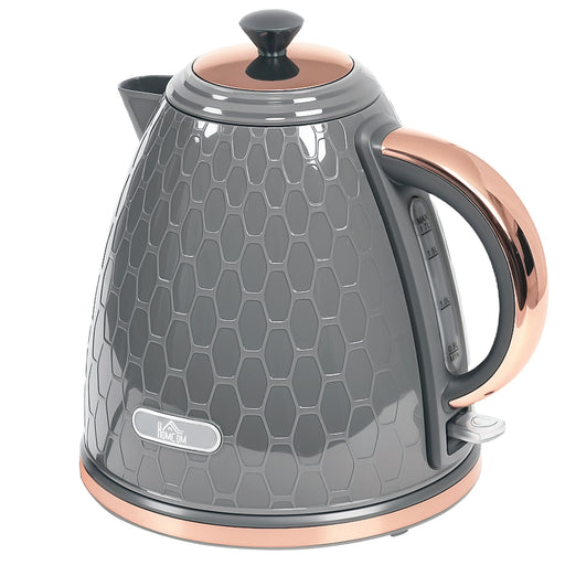 Electric Kettle, Fast Boil, 1.7L, 3kW, Swivel, Auto Shut-off, Grey