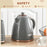 Electric Kettle, Fast Boil, 1.7L, 3kW, Swivel, Auto Shut-off, Grey