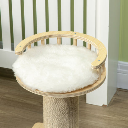 52cm Kitty Activity Centre w/ Bed, Jute Scratching Post