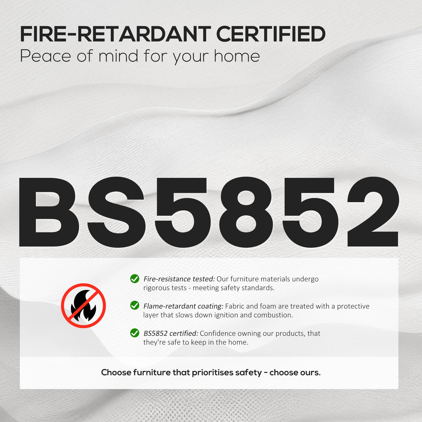 Linen Criss Cross Legged Office Chair with Tilt Function, Black