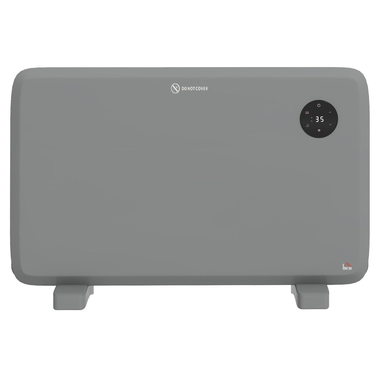 Electric Convector Heater, Quiet Space Heater w/ LED Display, Grey