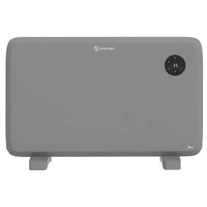 Electric Convector Heater, Quiet Space Heater w/ LED Display, Grey