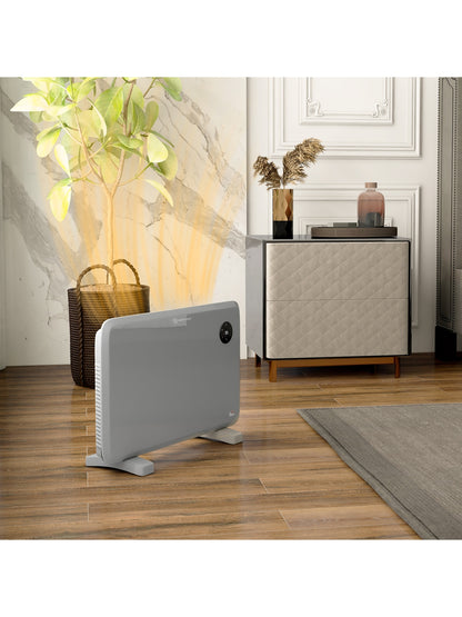 Electric Convector Heater, Quiet Space Heater w/ LED Display, Grey