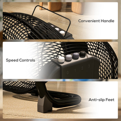 20" 100W Desk Fan Home Office Moving Oscillation with 3-Speed Wind