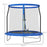 8ft Outdoor Trampoline with Safety Enclosure Net, Blue