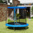 8ft Outdoor Trampoline with Safety Enclosure Net, Blue