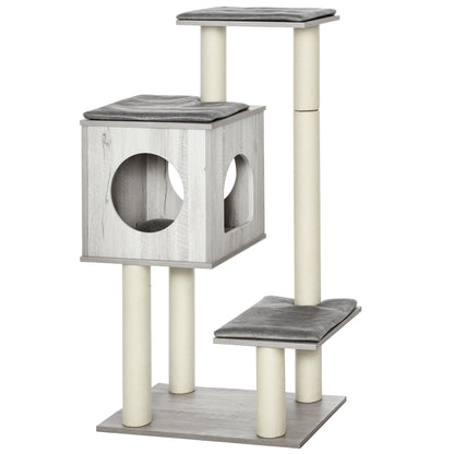 Multi-Level Cat Tree Tower Activity Center w/ Scratching Posts Condo