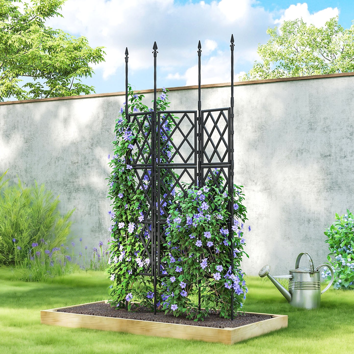 Foldable Garden Trellis, Lattice Climbing Support Trellis