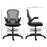 Draughtsman Chair Tall Office Chair w/ Adjustable Footrest, Dark Grey