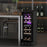 16 Bottle Dual Zone Built-in Wine Cooler Fridge with Glass Door