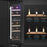 16 Bottle Dual Zone Built-in Wine Cooler Fridge with Glass Door